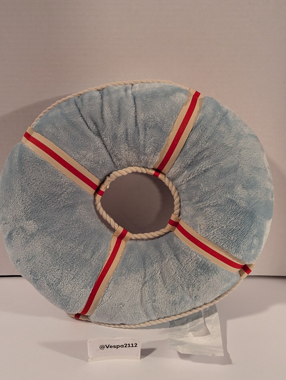 Target Bullseye Playground Summer Pillow Life Preserver Round Beach  Nautical